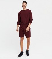 New Look Burgundy Jersey Shorts